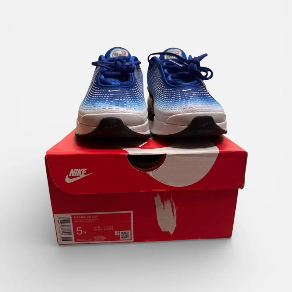 Nike Air Max DN Racer Blue/Vibrant Yellow 5Y Womens 6.5 NEW IN BOX $160 shoes - Picture 2 of 7